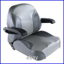 116-8912 Gray Zero Turn Lawn Mower Seat fits Exmark Several wAdjustable Armrest