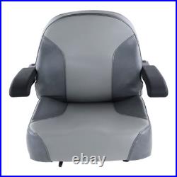 116-8912 Gray Zero Turn Lawn Mower Seat fits Exmark Several wAdjustable Armrest