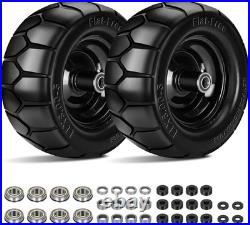 11x6.00-5 Flat Free Tire 2 Pack 11x6.00-5 Tires For Zero Turn Mower With 3/4