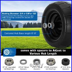 11x6.00-5 Flat Free Tire, 2 Pack 11x6.00-5 Tires for Zero Turn Mower With 3/4 11x6.00-5 Flat Free Tire, 2 Pack 11x6.00-5 Tires for Zero Turn Mower With 3/4