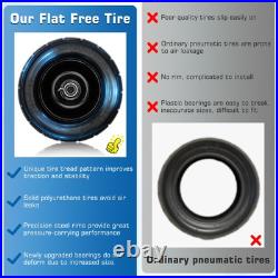 11x6.00-5 Flat Free Tire, 2 Pack 11x6.00-5 Tires for Zero Turn Mower With 3/4 11x6.00-5 Flat Free Tire, 2 Pack 11x6.00-5 Tires for Zero Turn Mower With 3/4