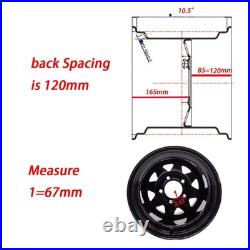 12 12x10.5 5/4.5 Wide RIM WHEEL Zero Turn lawn Mower Garden Tractor 5 holes