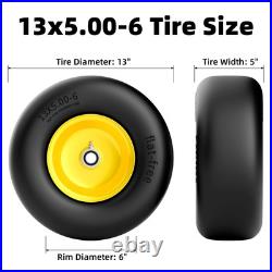 13X5.00-6 Flat Free Lawn Mower Tires, Zero Turn Front Wheel 13X5X6 Solid Mower F 13X5.00-6 Flat Free Lawn Mower Tires, Zero Turn Front Wheel 13X5X6 Solid Mower F