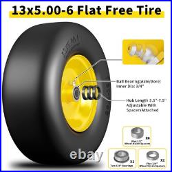 13X5.00-6 Flat Free Lawn Mower Tires, Zero Turn Front Wheel 13X5X6 Solid Mower F 13X5.00-6 Flat Free Lawn Mower Tires, Zero Turn Front Wheel 13X5X6 Solid Mower F