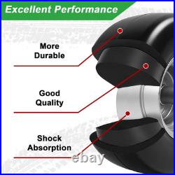 13X6.50-6 Flat Free Tire and Wheel Assembly, 2-Pack Solid Polyurethane Front Tir