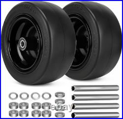 13X6.50-6 Lawn Mower Tires Flat Free, 2 Pack Upgraded 13X6.5-6 Zero Turn Front T