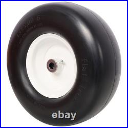 13x5.00 6 Flat Free Solid Lawn Mower Tires 2 Pack Zero Turn Mower Replacement