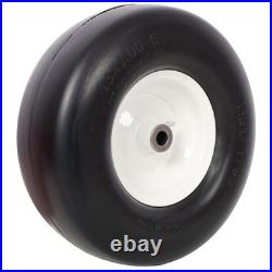 13x5.00 6 Flat Free Solid Lawn Mower Tires 2 Pack Zero Turn Mower Replacement