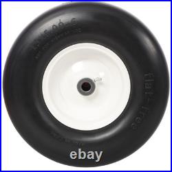 13x5.00 6 Flat Free Solid Lawn Mower Tires 2 Pack Zero Turn Mower Replacement