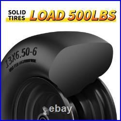 13x6.50-6 Lawn Mower Tires Flat Free, Zero Turn Mower Front Tires for Residen