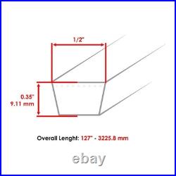 1/2 x 126 3/4 Deck Belt for Gravely Zoom XL ZT 42 Zero-Turn Mower 07219600 1/2 x 126 3/4 Deck Belt for Gravely Zoom XL ZT 42 Zero-Turn Mower 07219600