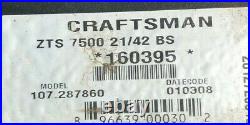 1 Craftsman zero turn mower 42 zts7500 HYDRO GEAR TRANSMISSION