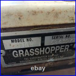 2002 Grasshopper 9861 Front Mount Side Discharge Manual-Flip Mower Deck withSpring
