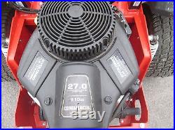2016 SIMPLICITY CITATION 52 ZERO TURN MOWER 27 hp Briggs Stratton only 60 hrs