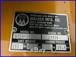 2017 Walker Mower Ms14 Ghs 42 Bagger Deck 14 HP Subaru 77 Hours Clean