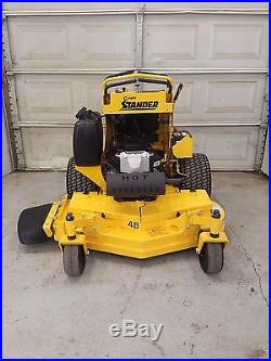 278 hours! 48 Wright Stander Commercial Lawn Mower Kawasaki Motor stand on ZTR