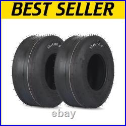 2 Pack Tubeless Zero Turn Mower Tires, Smooth Tread
