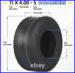 2 Pack Tubeless Zero Turn Mower Tires, Smooth Tread