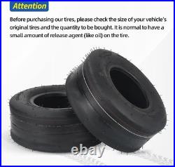 2 Pack Tubeless Zero Turn Mower Tires, Smooth Tread