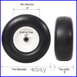 2pcs 13x5.00-6 Flat Free Lawn Mower tires, Zero Turn Mower replacement 2pcs 13x5.00-6 Flat Free Lawn Mower tires, Zero Turn Mower replacement