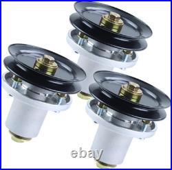 3 Pack 601804 Spindle Assembly 604664 Pulley Replaces Hustler Zero Turn Mower