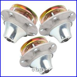 3pc Spindle Pulley Assy For John Deere 757 737 F687 Zero-Turn Mower 54 60 Deck