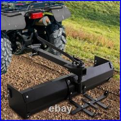 42 Heavy Duty Tow-Behind Box Scraper, Tractor Grader Blade Attachment for ATV