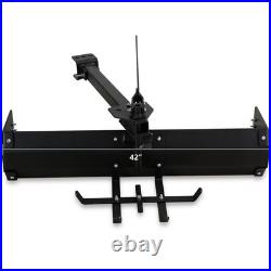42 Heavy Duty Tow-Behind Box Scraper, Tractor Grader Blade Attachment for ATV