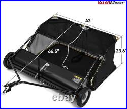 42 Tow behind Lawn Sweeper Leaf Collector Pull behind Grass Sweeper Large Hoppe