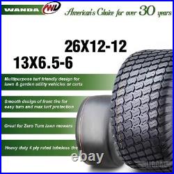 2-Pack WANDA 11x4-5 Lawn Mower Tires – 11x4.00x5, 4-Ply Rated For Zero Turn Mowers & Utility Carts