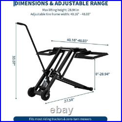 500 Lbs Lawn Mower Lift Hydraulic Jack withWheel For Riding Tractor Lawn Mowers US