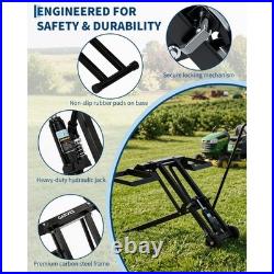 500 Lbs Lawn Mower Lift Hydraulic Jack withWheel For Riding Tractor Lawn Mowers US