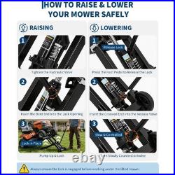 500 Lbs Lawn Mower Lift Hydraulic Jack withWheel For Riding Tractor Lawn Mowers US