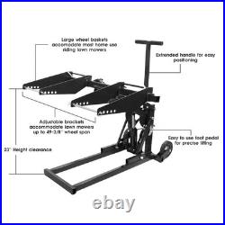 550lbs Steel Lawn Mower Lift Riding Lawn Mower Lift Jack for Lawn Tractors Black 550lbs Steel Lawn Mower Lift Riding Lawn Mower Lift Jack for Lawn Tractors Black