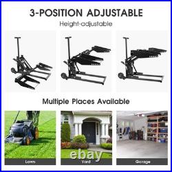 550lbs Steel Lawn Mower Lift Riding Lawn Mower Lift Jack for Lawn Tractors Black 550lbs Steel Lawn Mower Lift Riding Lawn Mower Lift Jack for Lawn Tractors Black