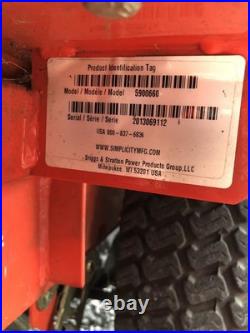 590660 Simplicity 44 Zero Turn Riding Mower (Used) 590660 Simplicity 44 Zero Turn Riding Mower (Used)