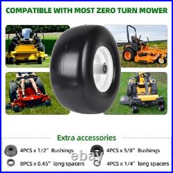 AR-PRO 2-Pack 13x6.50-6 Flat Free Lawn Mower Tires with Rim and Bushings AR-PRO 2-Pack 13x6.50-6 Flat Free Lawn Mower Tires with Rim and Bushings