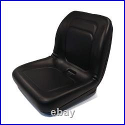Black High Back Seat for Hustler ZTR Zero Turn Lawn Mower Garden Tractor