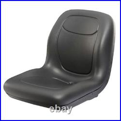 Black High Back Seat for Hustler ZTR Zero Turn Lawn Mower Garden Tractor