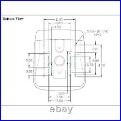 Black High Back Seat for Hustler ZTR Zero Turn Lawn Mower Garden Tractor