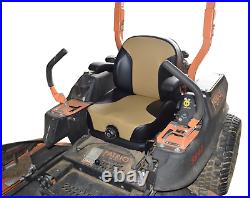 Brown Zero Turn Mower Suspension Seat with Slides and Armrests SCAG Ariens