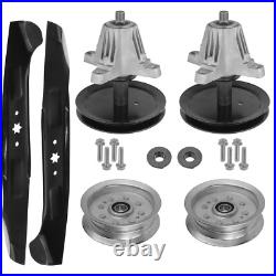 Caltric Spindle Assembly withPulley Blade For Troy-Bilt Z 46 46 Zero-Turn Mower