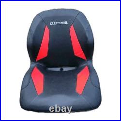Craftsman Zero Turn Lawn Mower Seat 4 Hole Mount Red Black High-Back