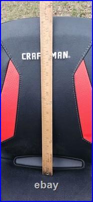 Craftsman Zero Turn Lawn Mower Seat 4 Hole Mount Red Black High-Back