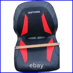 Craftsman Zero Turn Lawn Mower Seat 4 Hole Mount Red Black High-Back