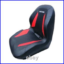 Craftsman Zero Turn Lawn Mower Seat 4 Hole Mount Red Black High-Back