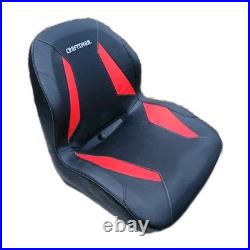 Craftsman Zero Turn Lawn Mower Seat 4 Hole Mount Red Black High-Back