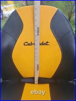 Cub Cadet Seat Zero Turn Mower Ultima ZT 1 ZT2 Armrest Slides Yellow Black USA Cub Cadet Seat Zero Turn Mower Ultima ZT 1 ZT2 Armrest Slides Yellow Black USA