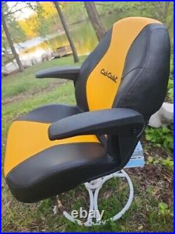 Cub Cadet Seat Zero Turn Mower Ultima ZT 1 ZT2 Armrest Slides Yellow Black USA Cub Cadet Seat Zero Turn Mower Ultima ZT 1 ZT2 Armrest Slides Yellow Black USA