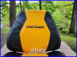 Cub Cadet Seat Zero Turn Mower Yellow Black 4 bolt Ultima 2 Piece Wood WithBlemish